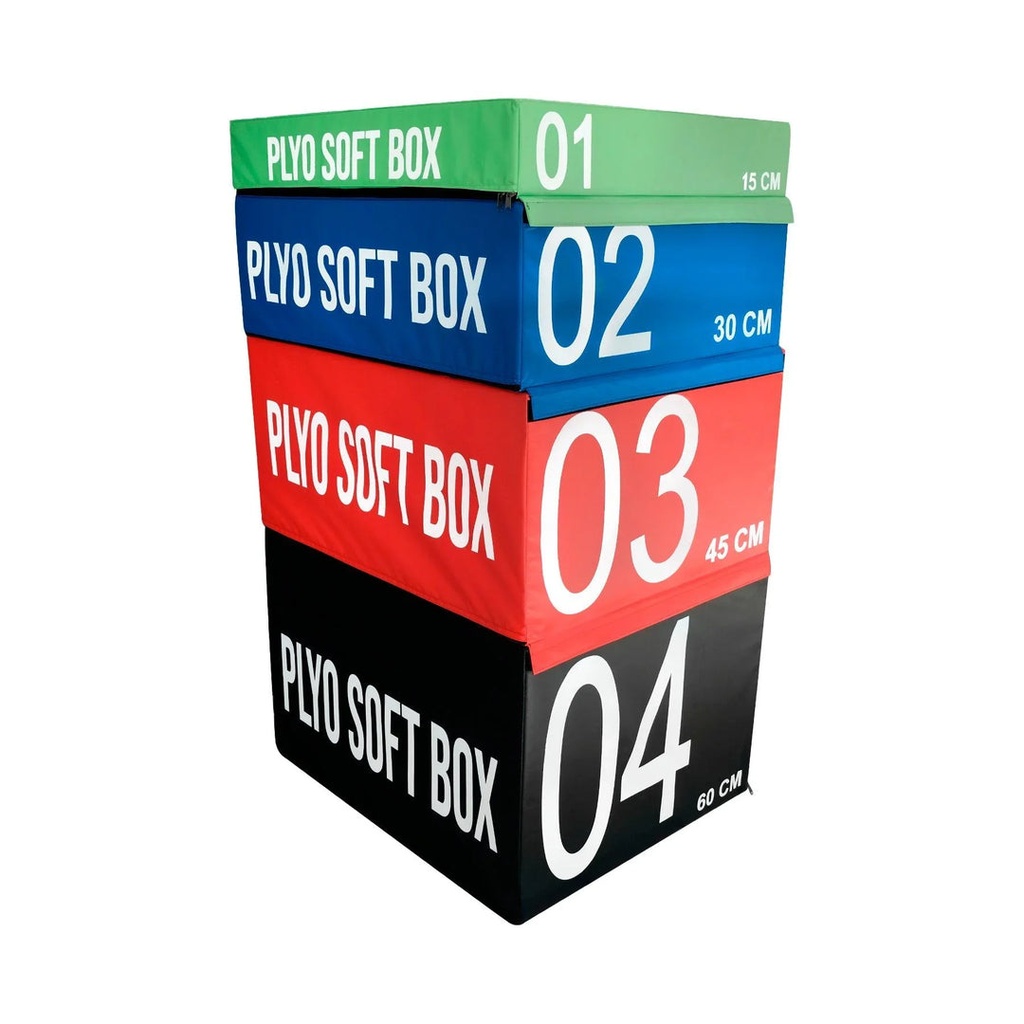 [116] SET DE 4 CAJAS PLIOMETRICAS 15, 30, 45 Y 60 CM TAYGA