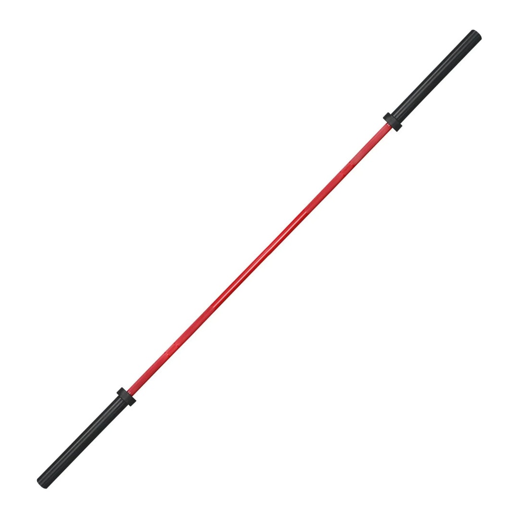 [121] BARRA OLÍMPICA 220 CM. 1500 LB. CARGA CON REVESTIMIENTO DE CERÁMICA Y BUJES DE BRONCE TAYGA
