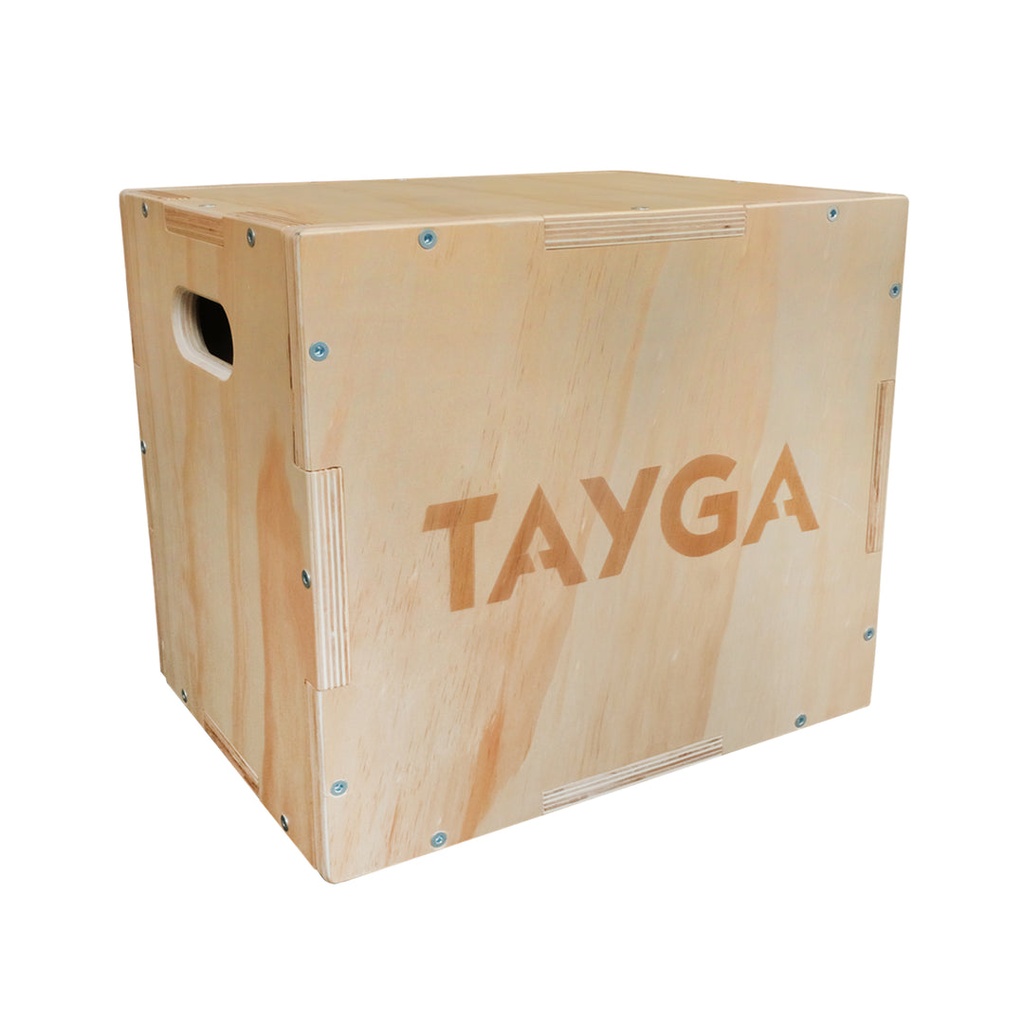 [215] CAJA PLIOMÉTRICA DE MADERA 41 CM. X 50.5 CM. X 60.5 CM TAYGA