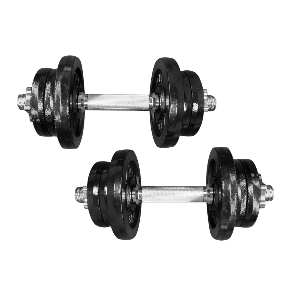 SET DE MANCUERNAS AJUSTABLES 50 LB. (30*350 MM BARRA) TAYGA