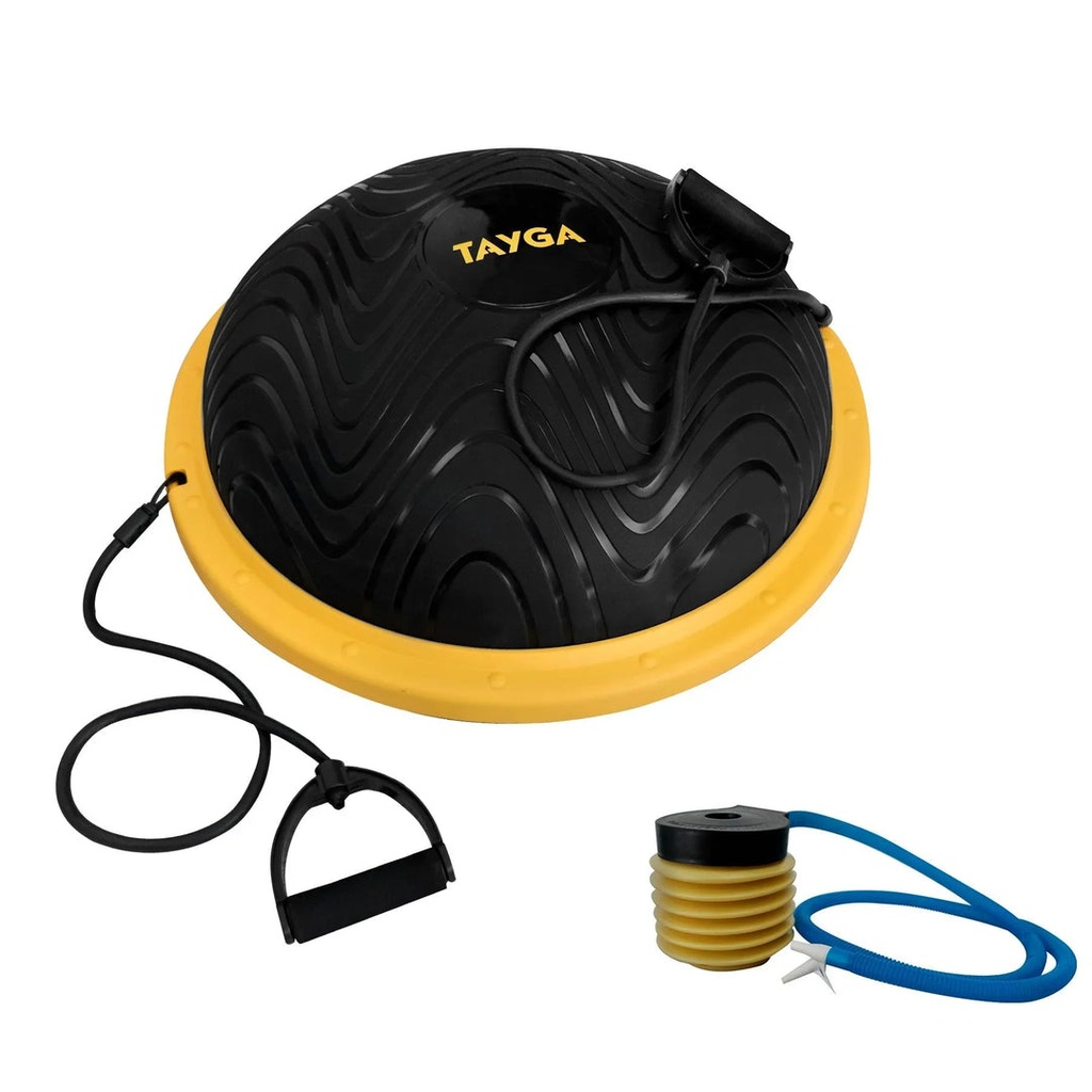 ENTRENADOR DE EQUILIBRIO 60CM COLOR AMARILLO CON NEGRO Y DOS AGARRADERAS TAYGA