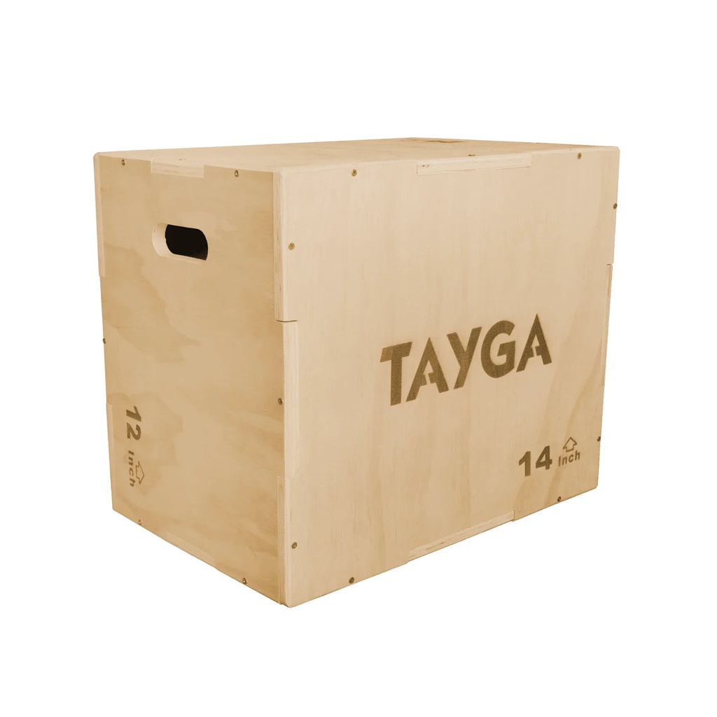 [247] CAJA PLIOMÉTRICA DE MADERA 30.5 CM X 35.5 CM X 40.5 CM TAYGA