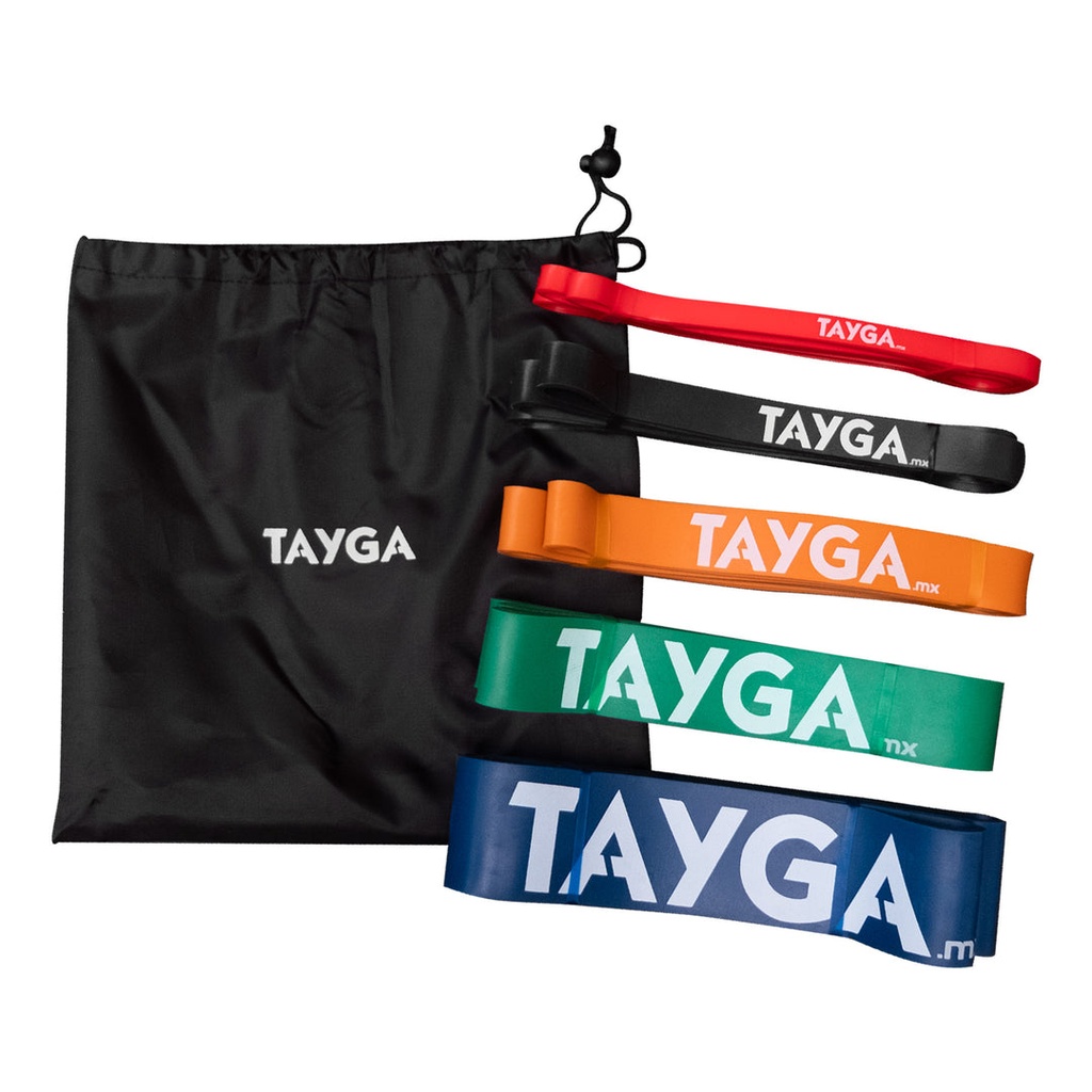 [296] SET DE 5 POWER LOOP BAND LARGAS TAYGA