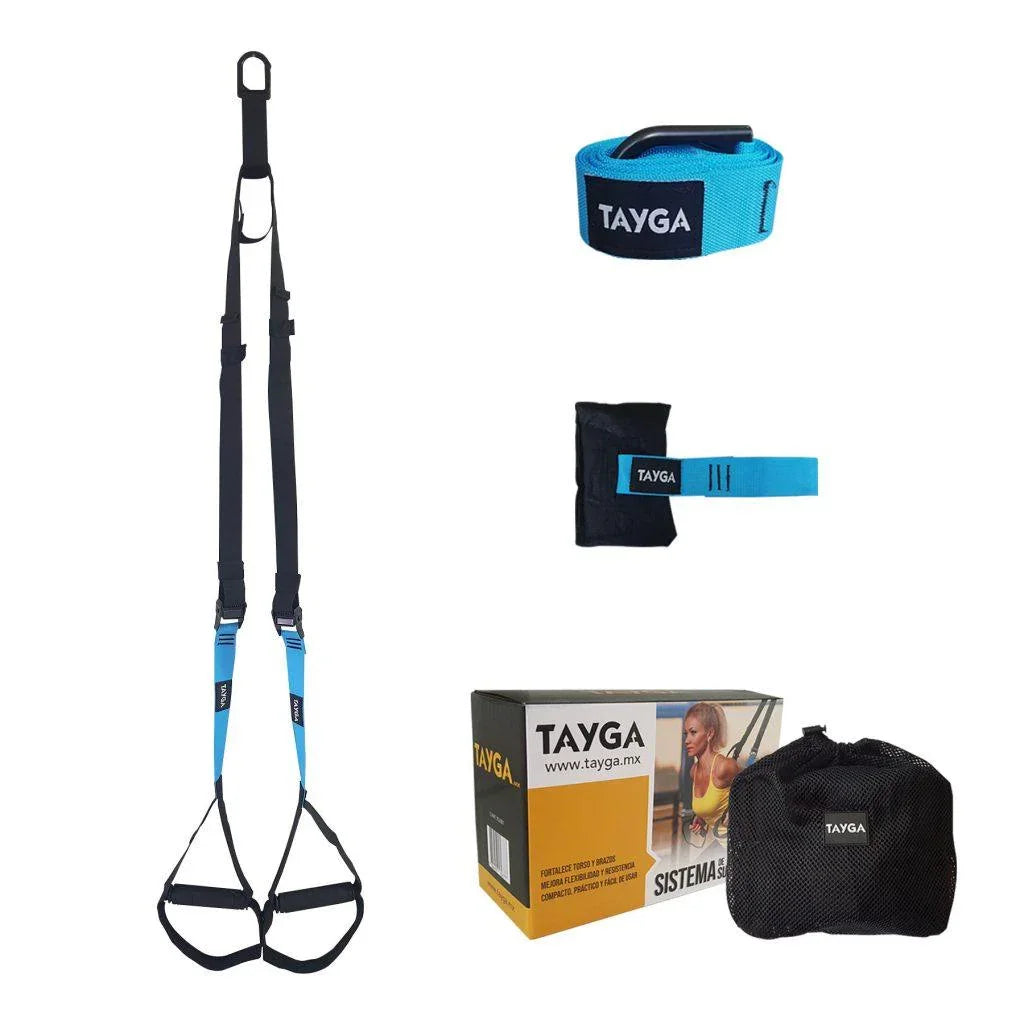 [298] SET CUERDA DE SUSPENSIÓN AZUL CON ACCESORIOS TAYGA