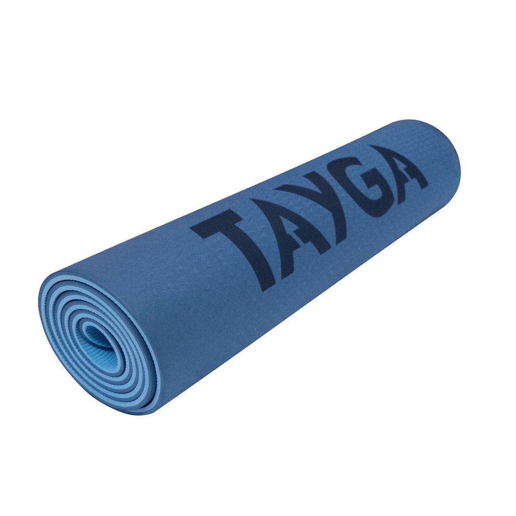 TAPETE PARA YOGA DOBLE VISTA AZUL/ AZUL CLARO 8 MM TAYGA