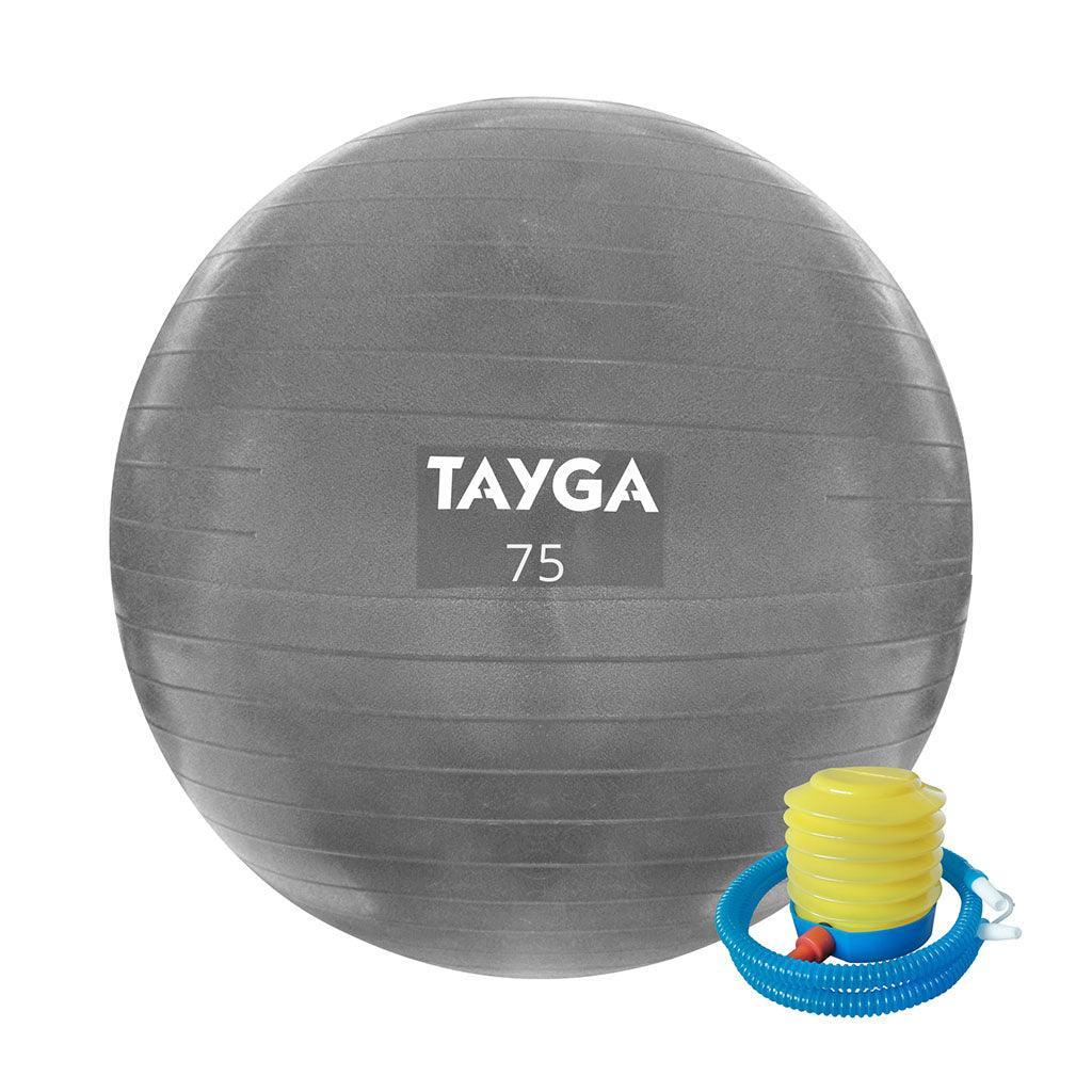 [356] PELOTA TAYGA, YOGA PLATA 75 CM C/BOMBA