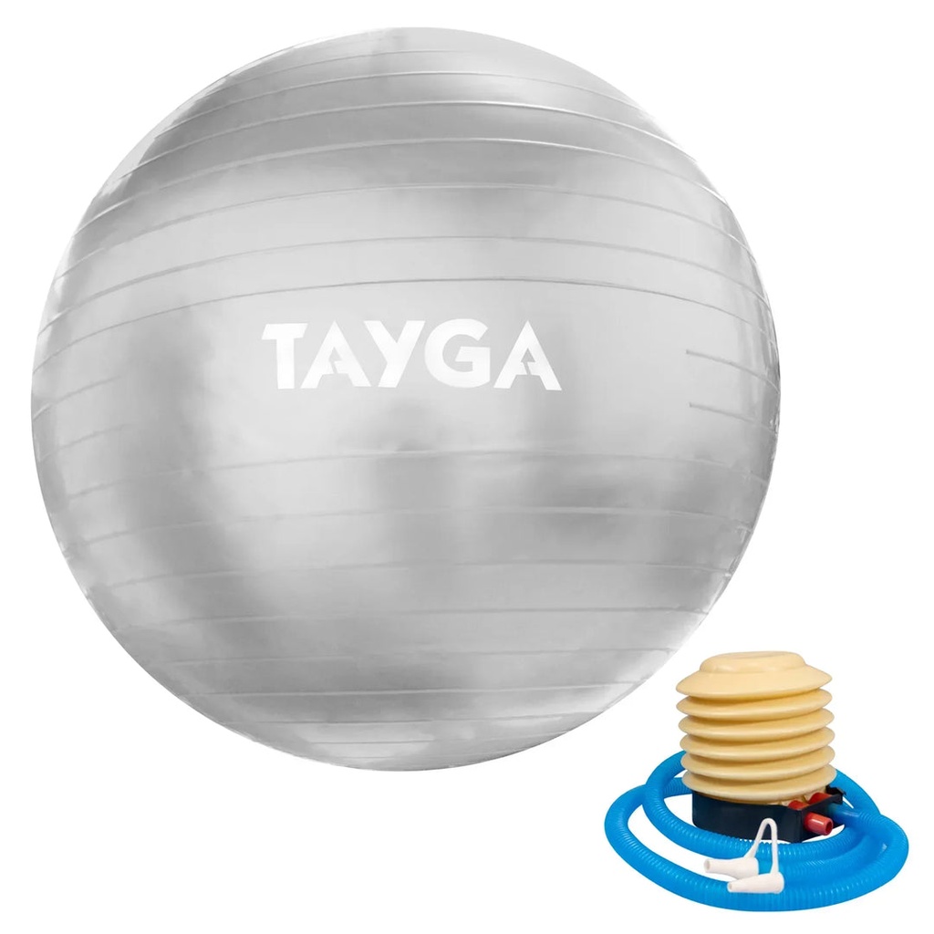 [368] PELOTA TAYGA, YOGA PLATA 75 CM C/BOMBA