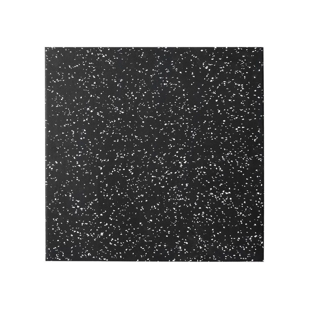 [371] PIEZA DE PISO DE CAUCHO MULTIPROPÓSITO NEGRO/BLANCO TAYGA