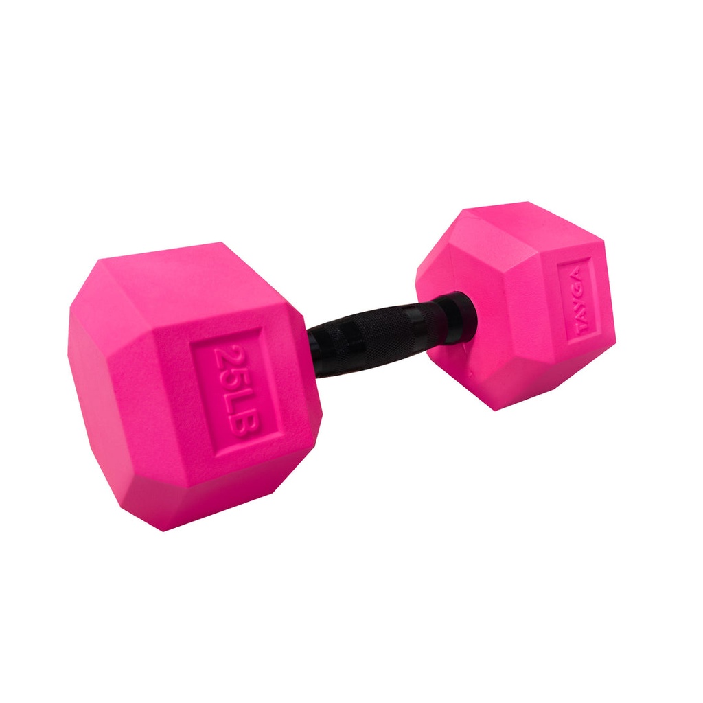 [385] MANCUERNA HEXAGONAL ACERO Y PVC ROSA TAYGA