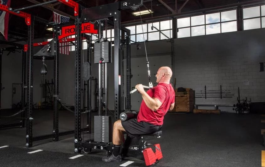 [514] MONSTER RACK MOUNTED LAT PULL/LOW ROW (6\" PULLEY) - POLEA ALTA GYM ROGUE