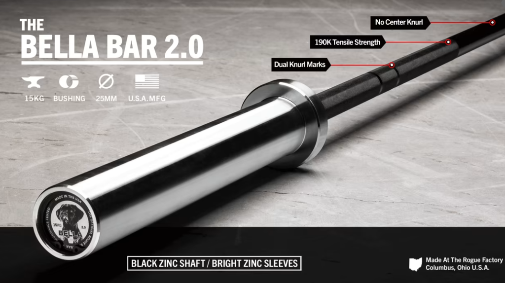 [555] ROGUE 25MM BELLA BAR 2.0-BARRA OLÍMPICA PARA MUJER