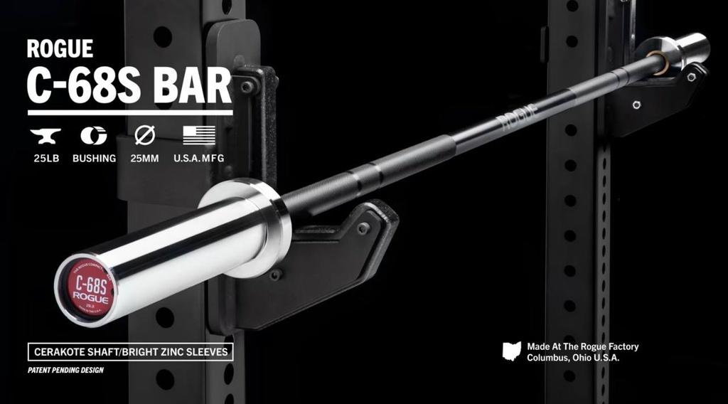 [594] ROGUE C-68S BAR - BARRA OLÍMPICA CORTA