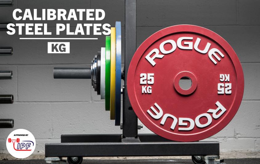 [596] ROGUE CALIBRATED KG STEEL PLATES - DISCOS PARA POWERLIFTING