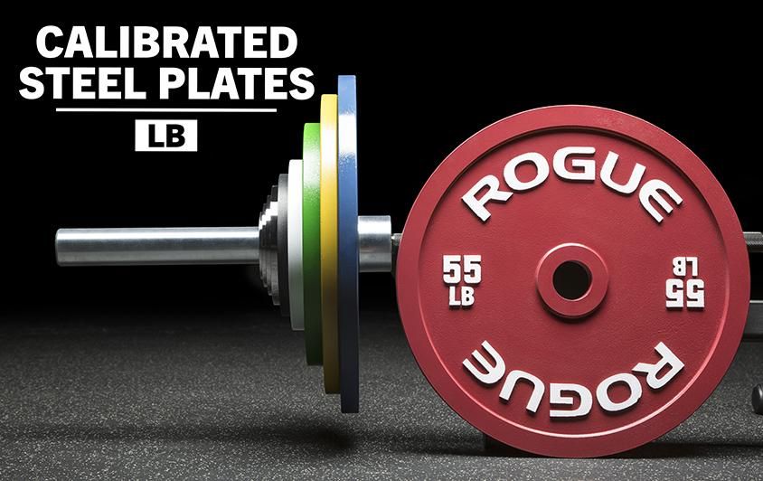 [597] ROGUE CALIBRATED LB STEEL PLATES - DISCOS PARA POWERLIFTING