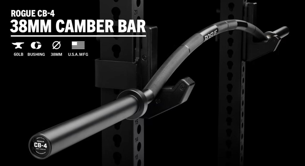 [599] ROGUE CB-4 38MM CAMBER BAR - BARRA DE POWERLIFTING CURVA