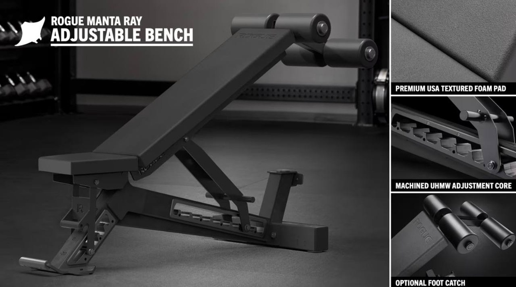 [668] ROGUE MANTA RAY ADJUSTABLE BENCH -BANCA RECLINABLE