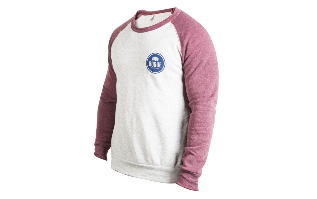[730] ROGUE SUPPLY CREWNECK SWEATSHIRT - GREY/MAROON - SUDADERA HOMBRE