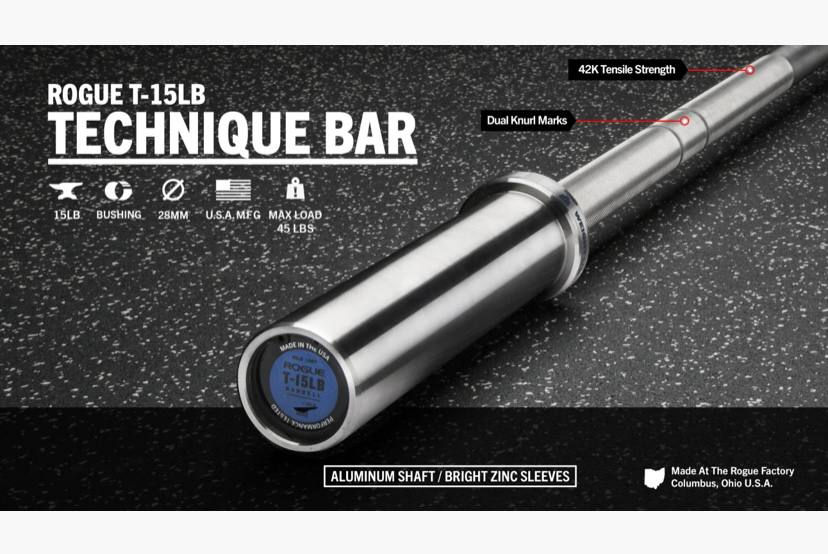 [731] ROGUE T-15LB TECHNIQUE BAR