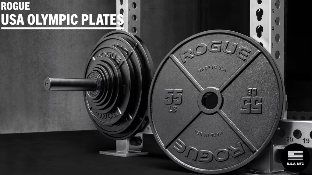 [748] ROGUE USA OLYMPIC PLATES - DISCOS OLÍMPICOS METÁLICOS