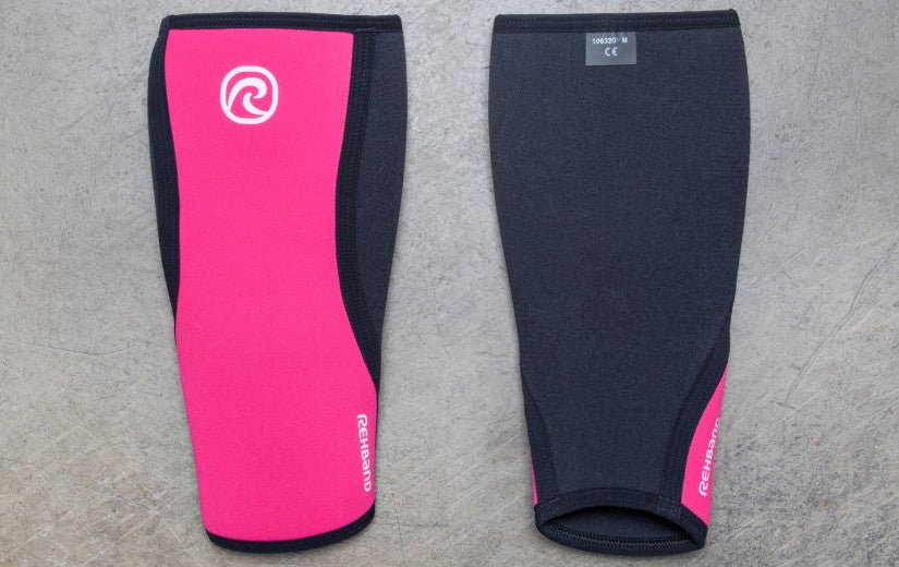 [763] RX SHIN SLEEVE 5MM PINK/BLACK -ESPINILLERA REHBAND