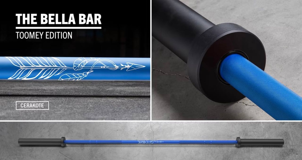THE BELLA BAR - CERAKOTE - TIA-CLAIR TOOMEY EDITION - BARRA OLÍMPICA ROGUE