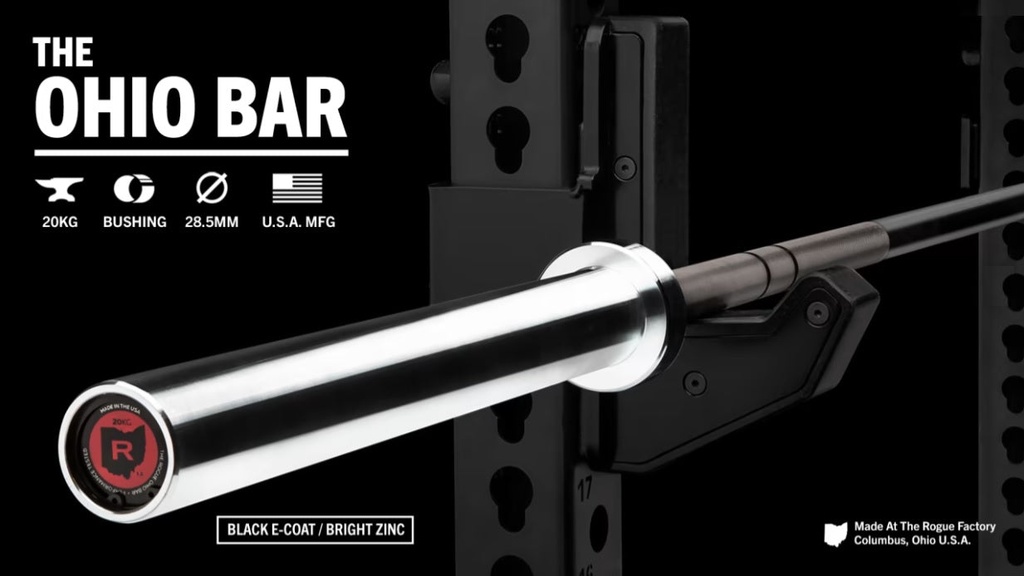 [789] THE OHIO BAR E-COAT - BARRA OLÍMPICA ROGUE