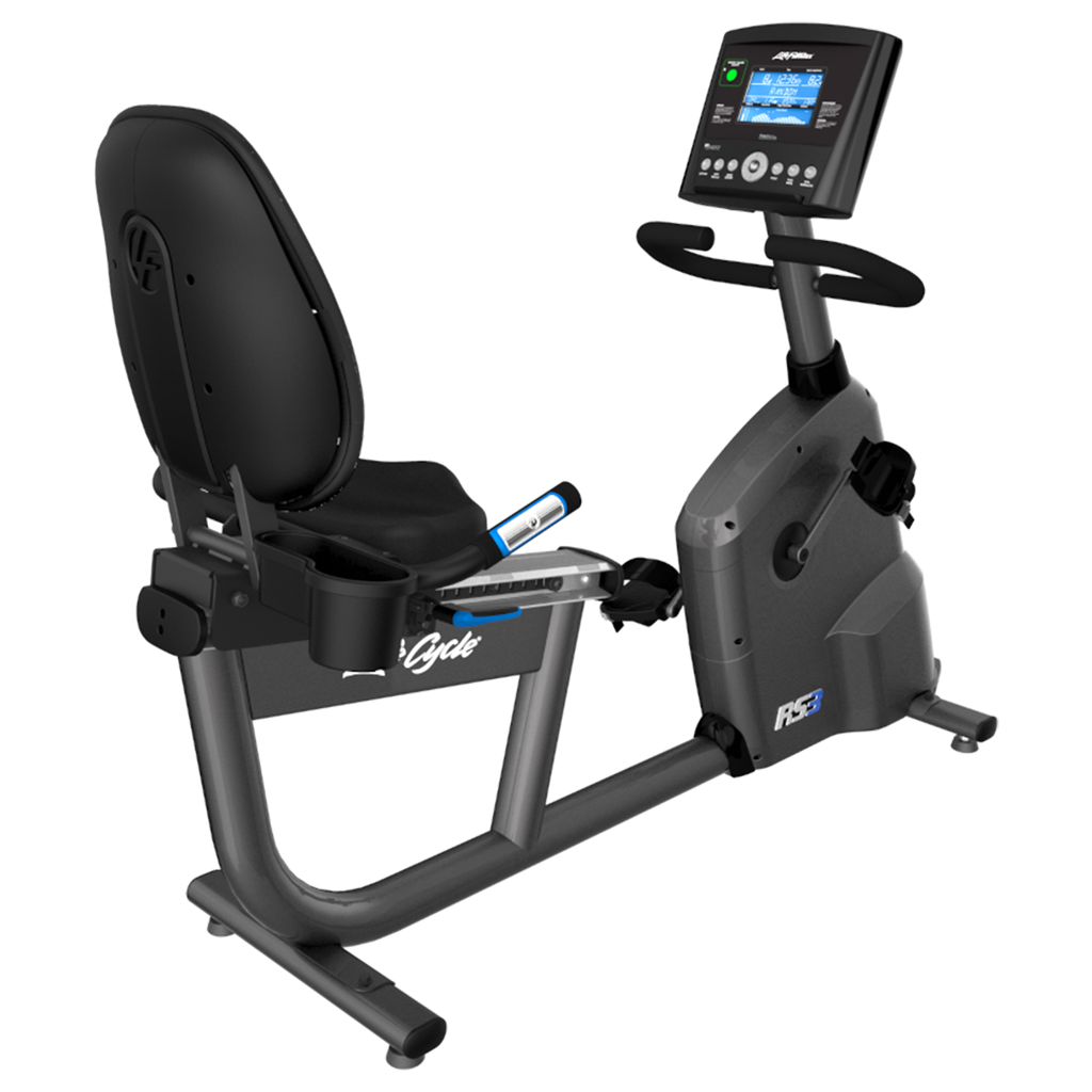 [863] BICICLETA RECUMBENTE LIFE FITNESS RS3 CON CONSOLA GO