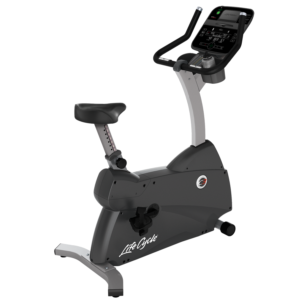 [866] BICICLETA VERTICAL LIFE FITNESS C3 CON CONSOLA TRACK