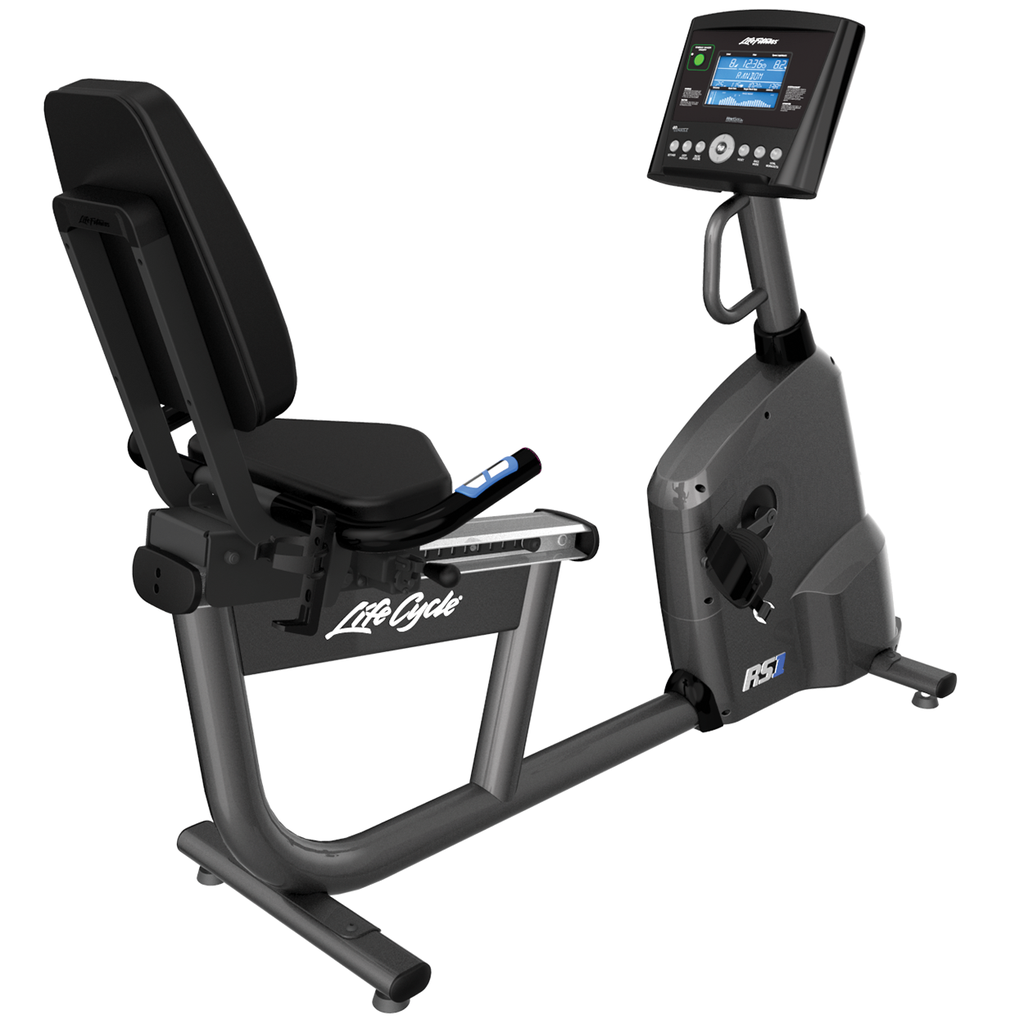 [878] BICICLETA RECUMBENTE LIFE FITNESS RS1 CON CONSOLA GO
