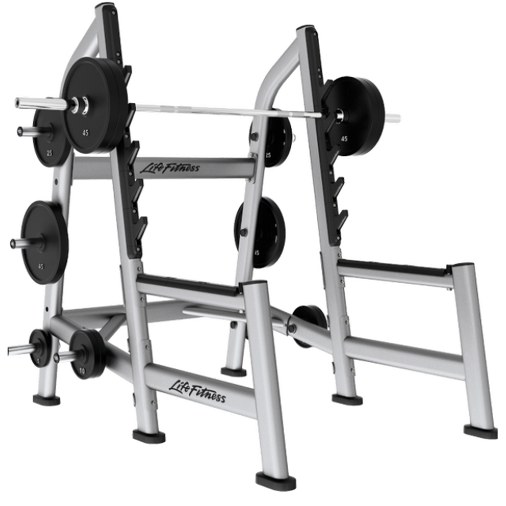 [954] RACK DE SENTADILLAS OLÍMPICO SERIE SIGNATURE LIFE FITNESS