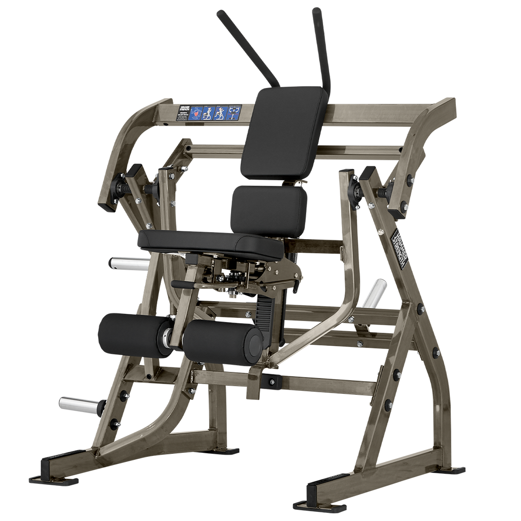 [977] CONTRACCIÓN ABDOMINAL OBLICUA CON DISCOS DE HAMMER STRENGTH