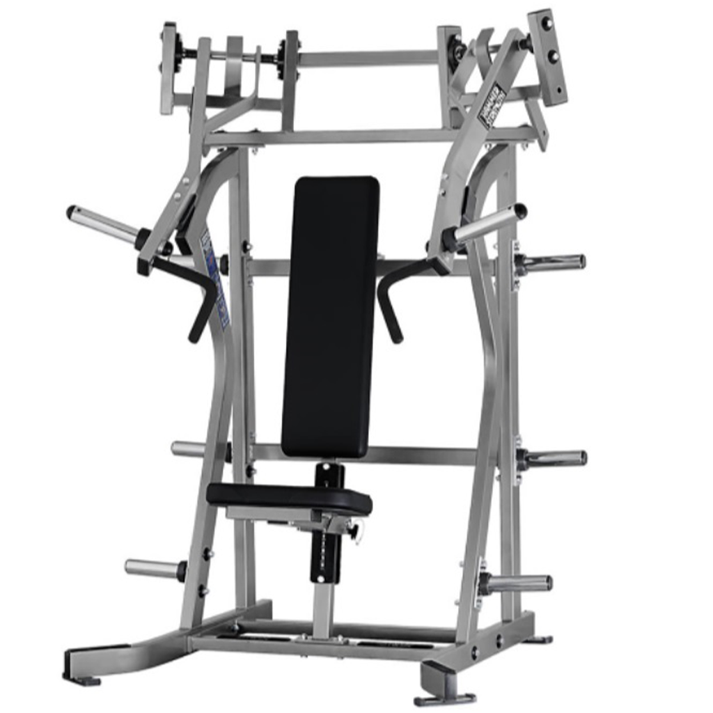 [985] PRENSA INCLINADA ISO LATERAL CARGADA CON DISCOS DE HAMMER STRENGTH