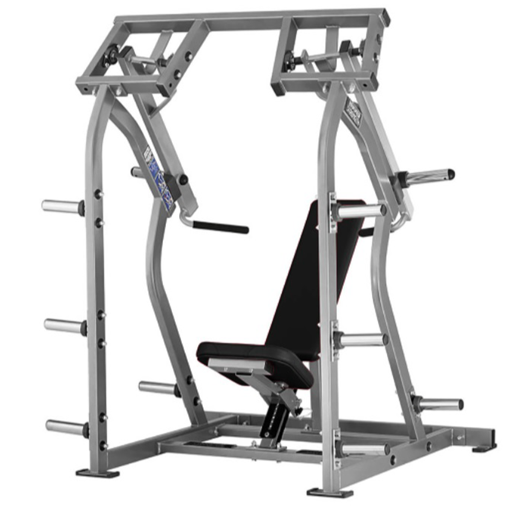 PRENSA DE HOMBRO ISO LATERAL CARGADA CON PLATOS DE HAMMER STRENGTH