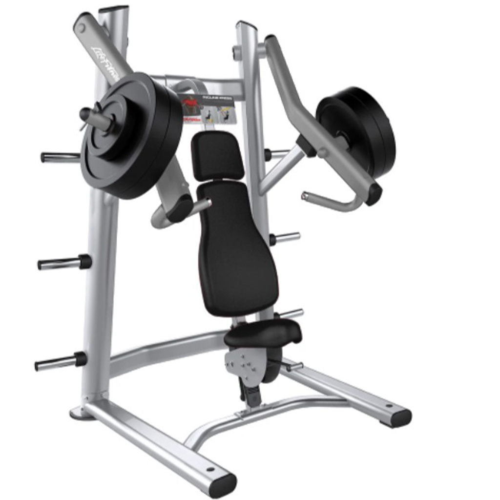 PRENSA INCLINADA CARGADA CON PLATOS SERIE SIGNATURE LIFE FITNESS