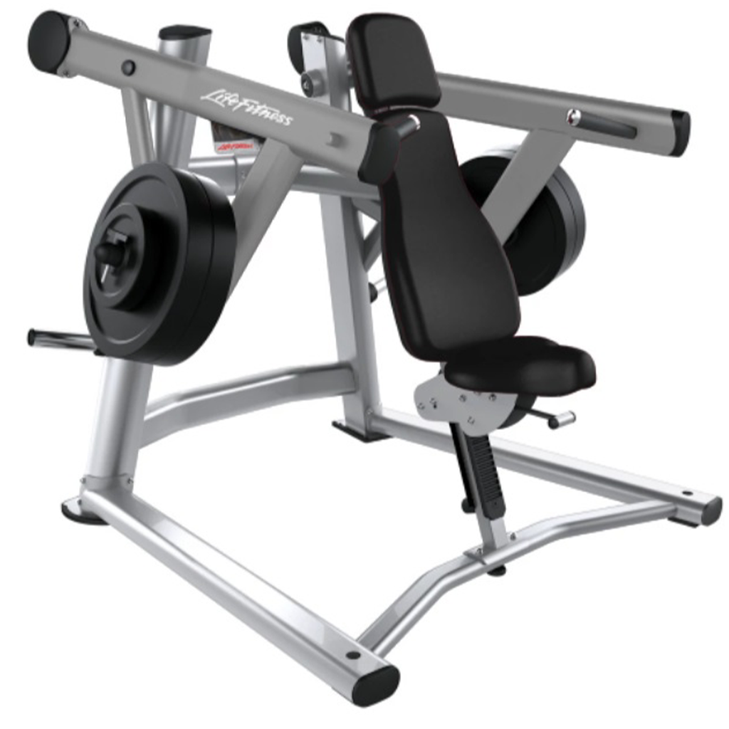 PRENSA DE HOMBROS CARGADA CON PLATOS SERIE SIGNATURE LIFE FITNESS
