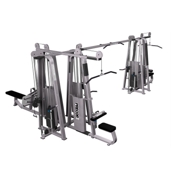 [1456] 6-STACK HI-LO PULLEY PULL DOWN LONG PULL CABLE CROSSOVER PULL DOWN PRECOR