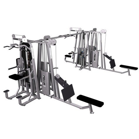 8-STACK HI-LO PULLEY PULL DOWN LONG PULL CABLE CROSSOVER TRICEPS PUSH PRECOR