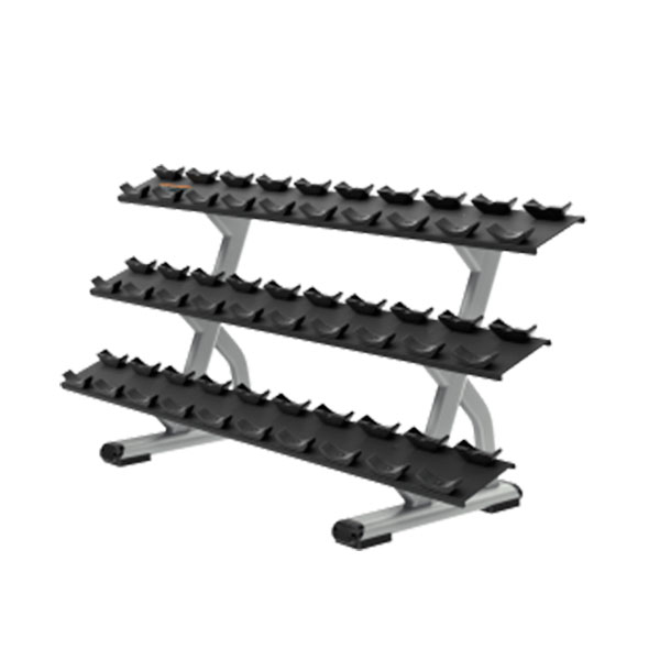 [1479] DBR815 3 TIER, 15 PAIR DUMBBELL RACK PRECOR