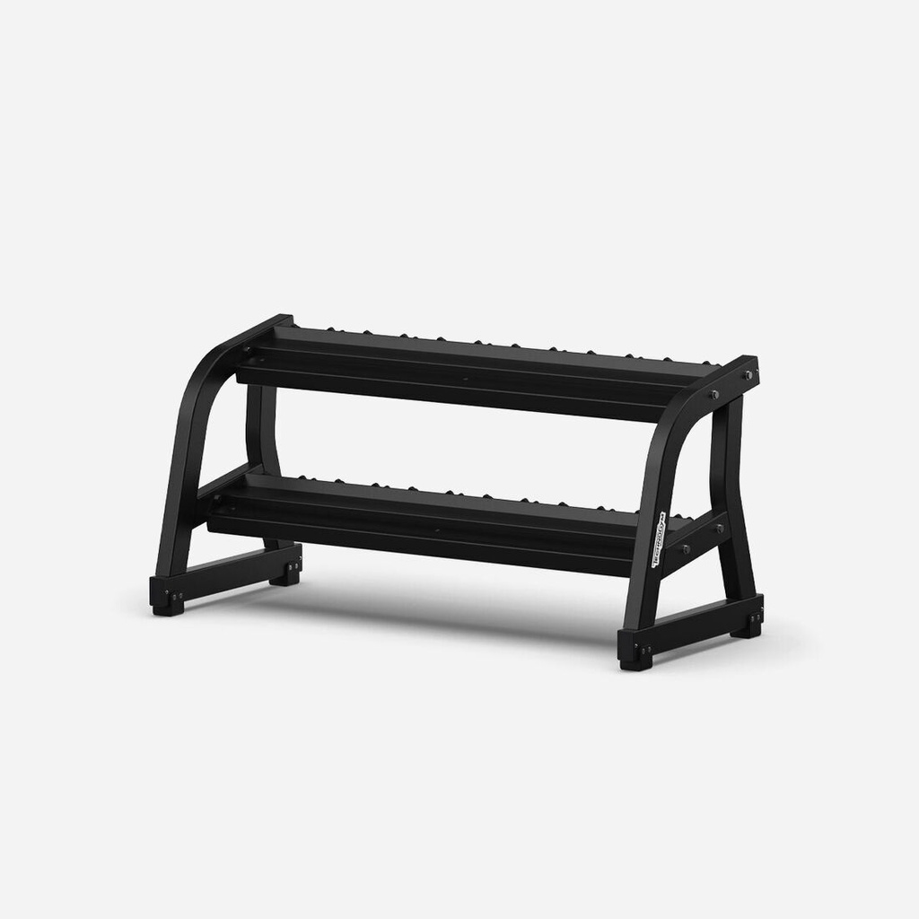 [1991] TWO TIER DUMBBELL RACK 6 PAIRS TECHNOGYM