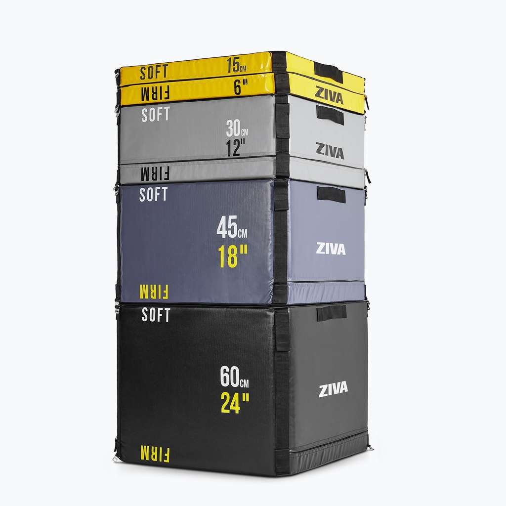 JUEGO DE 4 CAJAS PLYO ZIVA DE DOBLE SUPERFICIE