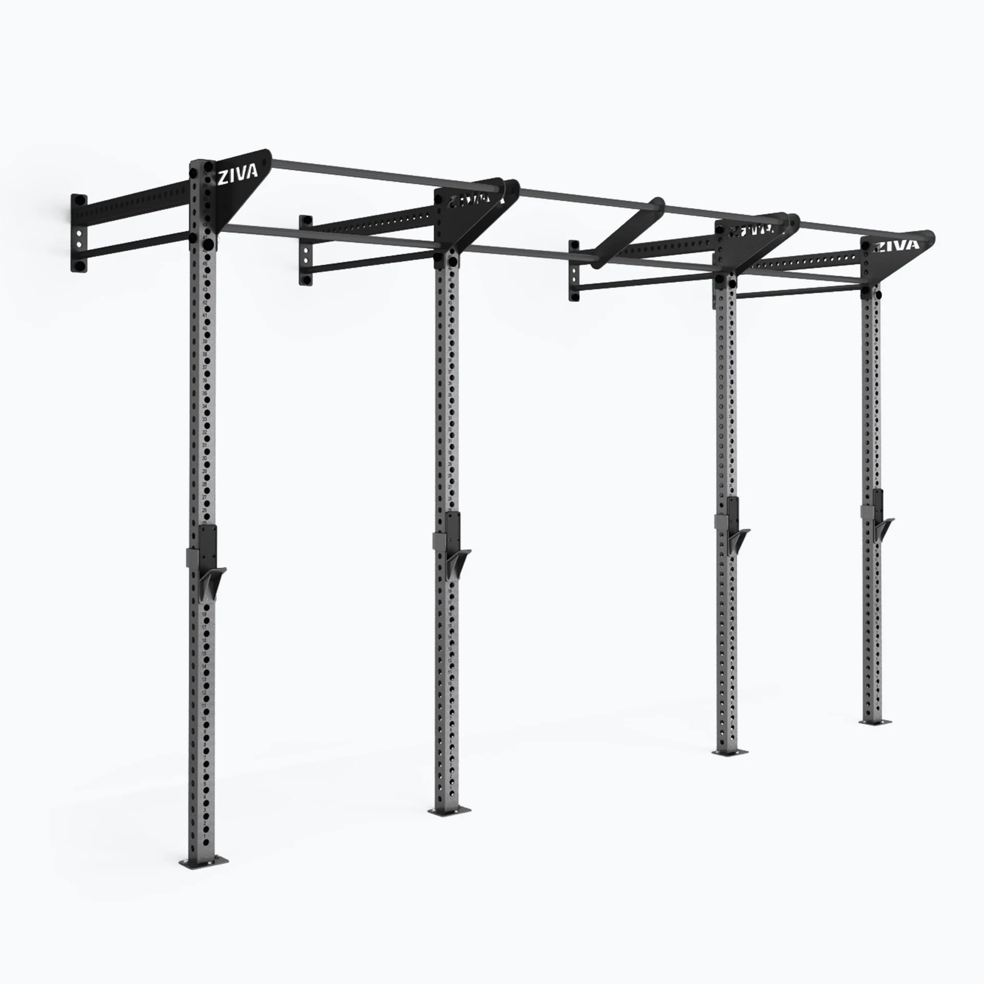 PLATAFORMA MODULAR DE 9 PIES DE ALTO MONTADA EN LA PARED (ESTACIÓN DE 14 PIES) ZIVA
