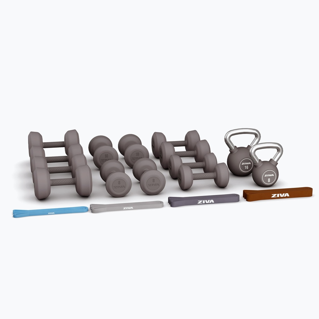 [2576] PAQUETE DE ACCESORIOS PARA BANCO FUNCIONAL LUMINA (6 PARES DE MANCUERNAS) ZIVA