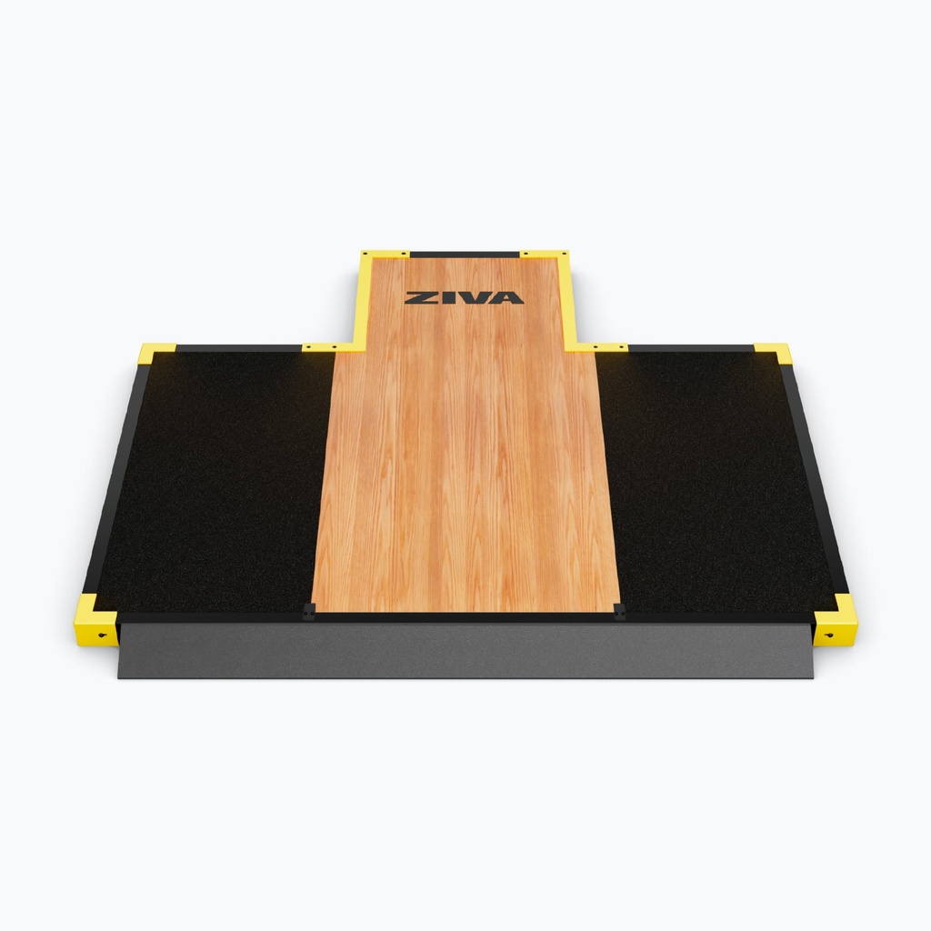 PLATAFORMA DE LEVANTAMIENTO DE MADERA PARA RIGS 50MM CON RAMPA DE ACCESO INTEGRADA INOX ZIVA