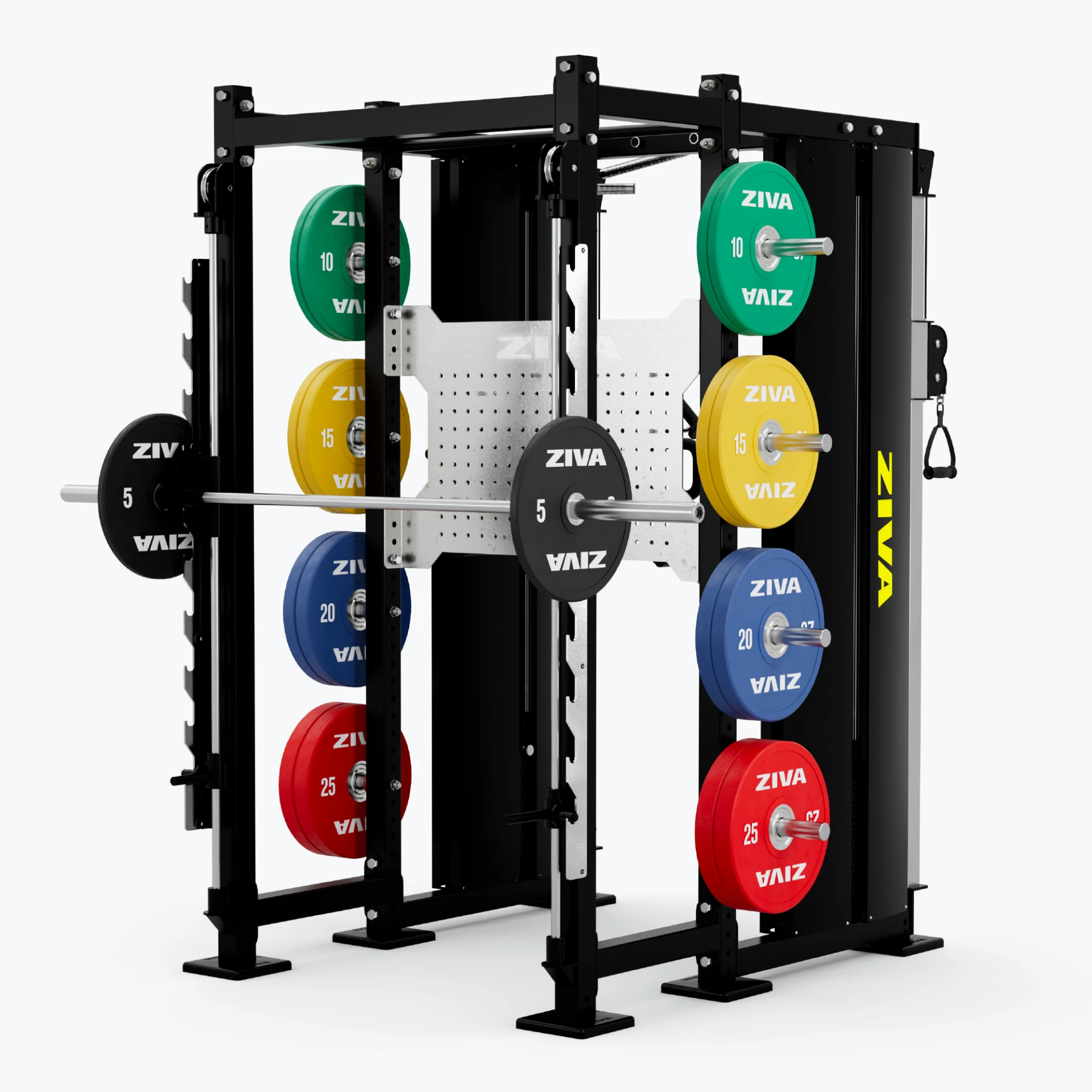[2658] INOX MÁQUINA SMITH Y CABLE ZIVA
