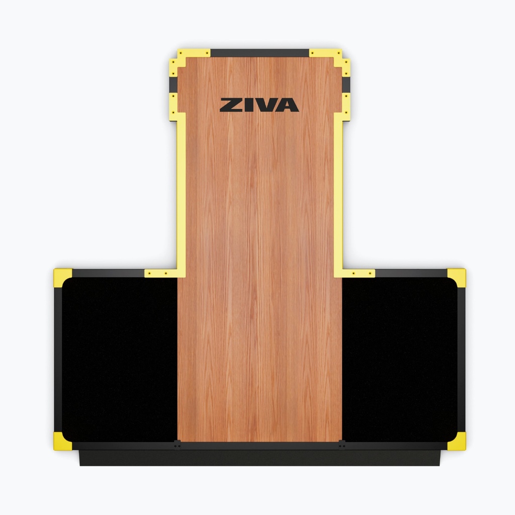 [2665] PLATAFORMA DE LEVANTAMIENTO DE MADERA CON RAMPA PARA HALF RACK INOX ZIVA