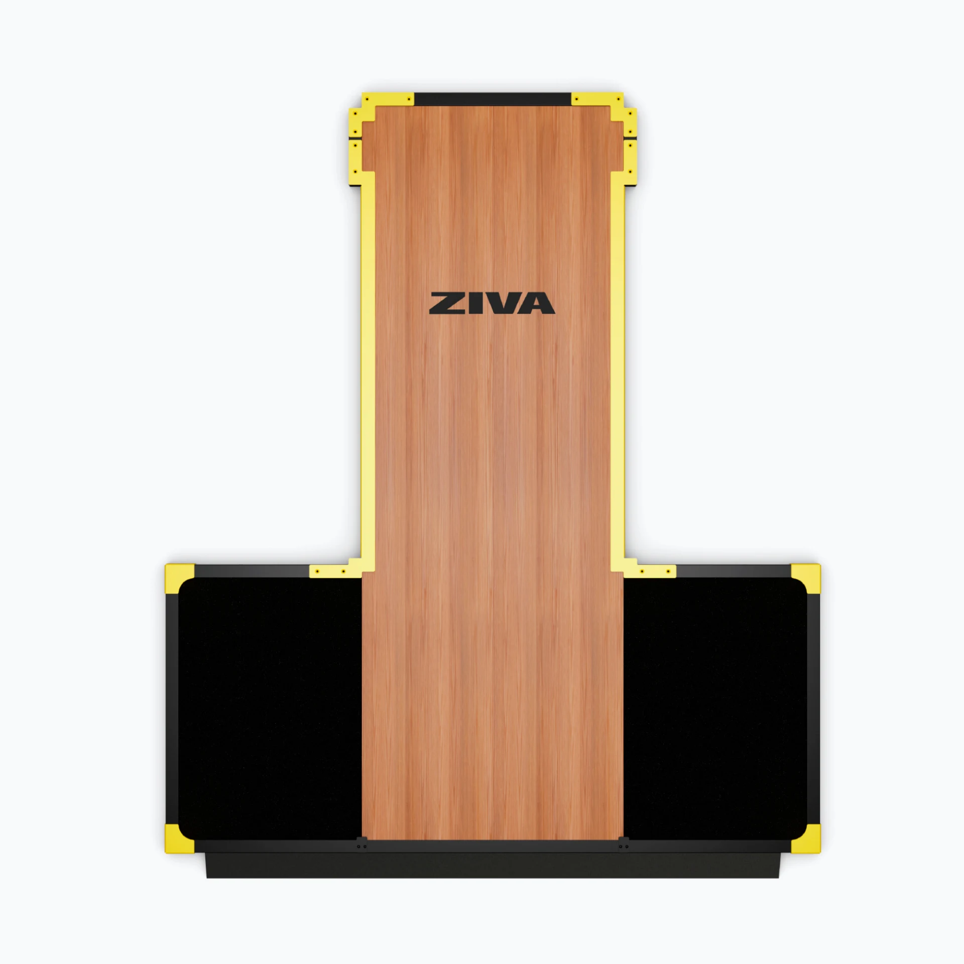[2667] PLATAFORMA DE LEVANTAMIENTO DE MADERA CON RAMPA PARA POWER RACK INOX ZIVA