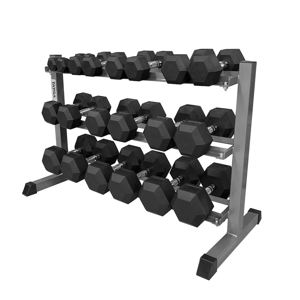 [82] SET MANCUERNAS HEX 10 PARES 5-50 C/RACK TAYGA