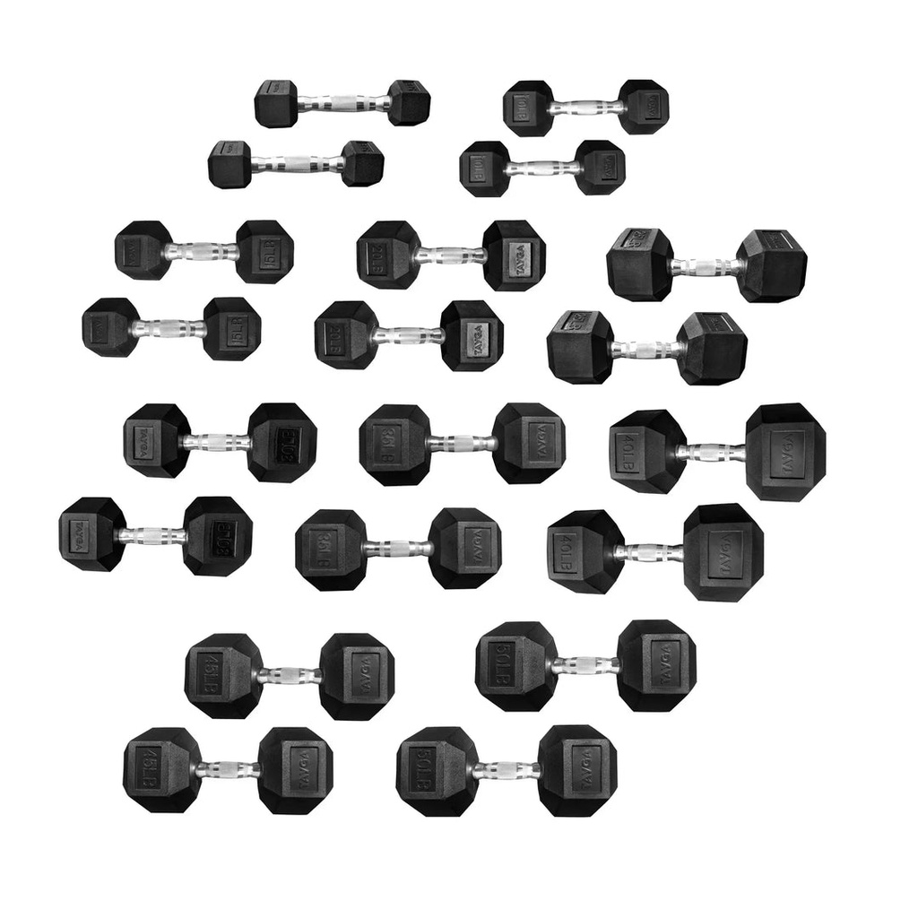 [86] SET MANCUERNAS HEXAGONALES 10 PARES DE 5 A 50 SIN RACK TAYGA